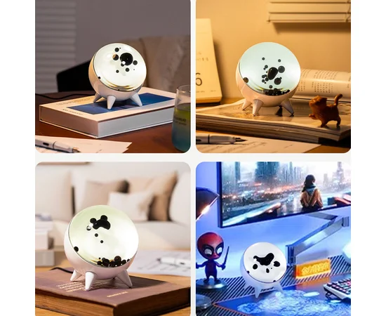 Музична ритмічна декоративна лампа CLT-002 з ферорідкістю White