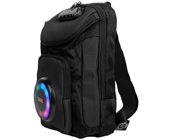 Слинг-рюкзак со встроенной колонкой Hoco HC42 Journey Bass Black