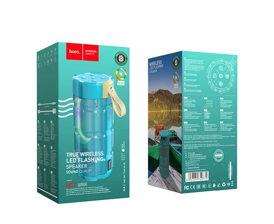 Bluetooth Колонка Hoco HC7 Pleasant sports Бирюзовый