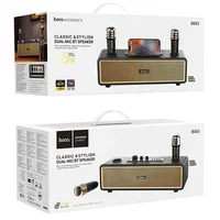 Bluetooth Колонка Hoco BS63 Graceful + два микрофона Black