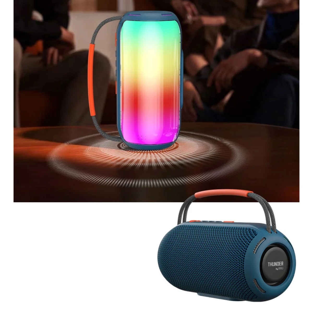 Bluetooth Колонка WIWU H6 Thunder Wireless Speaker Blue