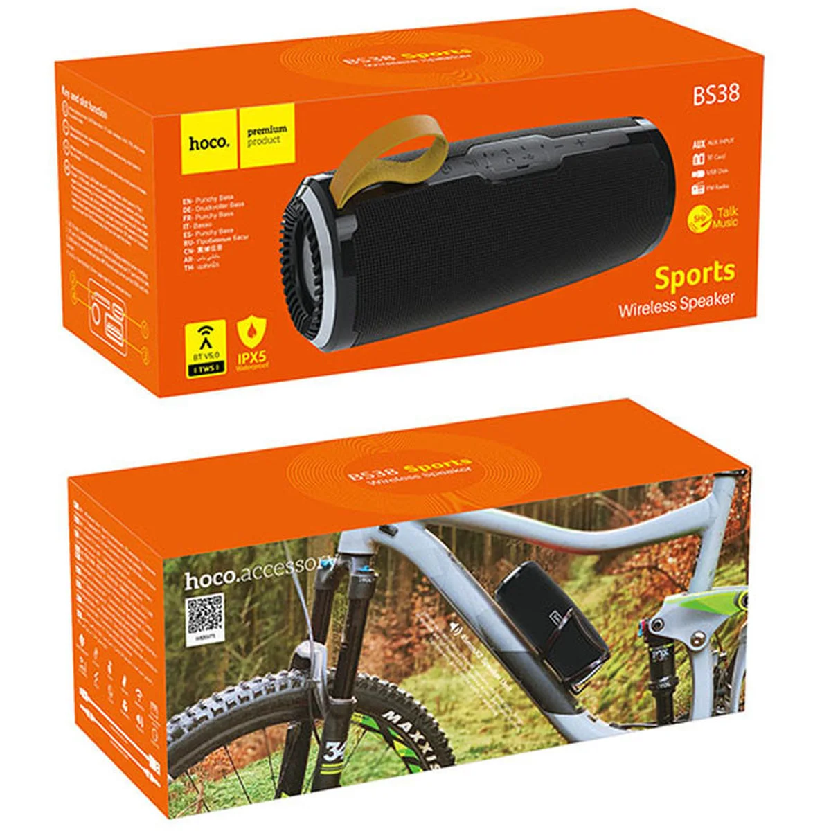 Bluetooth Колонка Hoco BS38 Cool freedom sports Черный