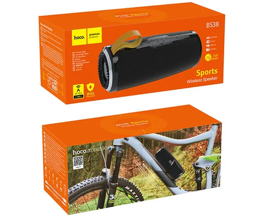 Bluetooth Колонка Hoco BS38 Cool freedom sports Черный