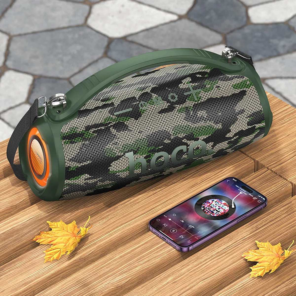 Bluetooth колонка Hoco HA4 Surge outdoor Camouflage Green