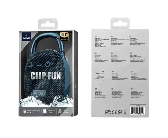 Bluetooth Колонка WIWU H3 Clip Fun Portable Wireless Speaker Blue