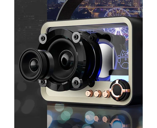 Bluetooth колонка QD05 Retro Style Black