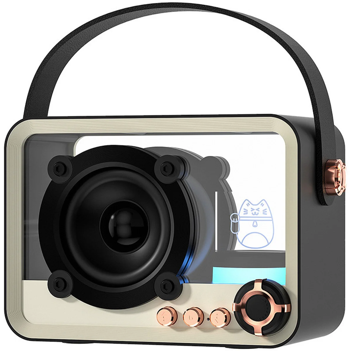 Bluetooth колонка QD05 Retro Style Black