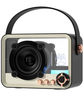 Bluetooth колонка QD05 Retro Style Black