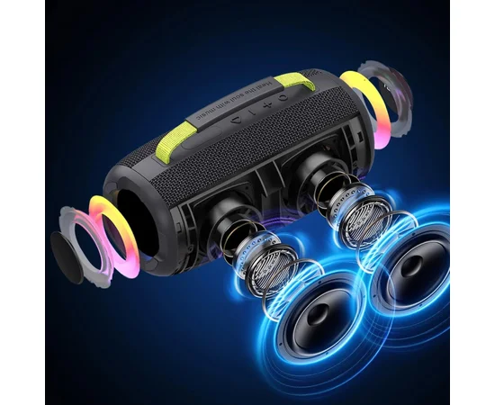 Bluetooth Колонка WIWU H7 Thunder Wireless Portable Speaker Black