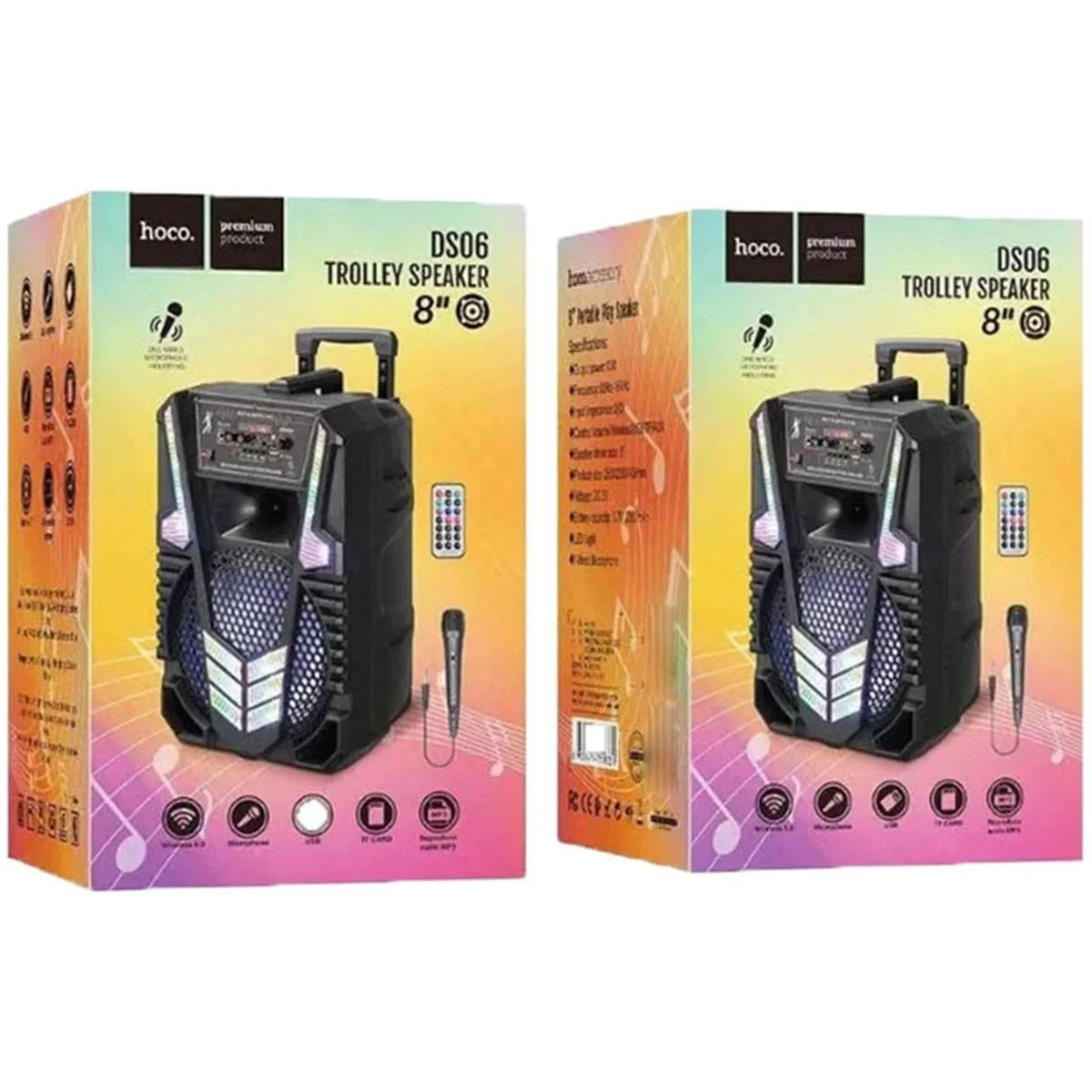 Bluetooth колонка Hoco DS06 с микрофоном Черный