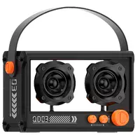 Bluetooth колонка QD03 Transparent с микрофоном Black