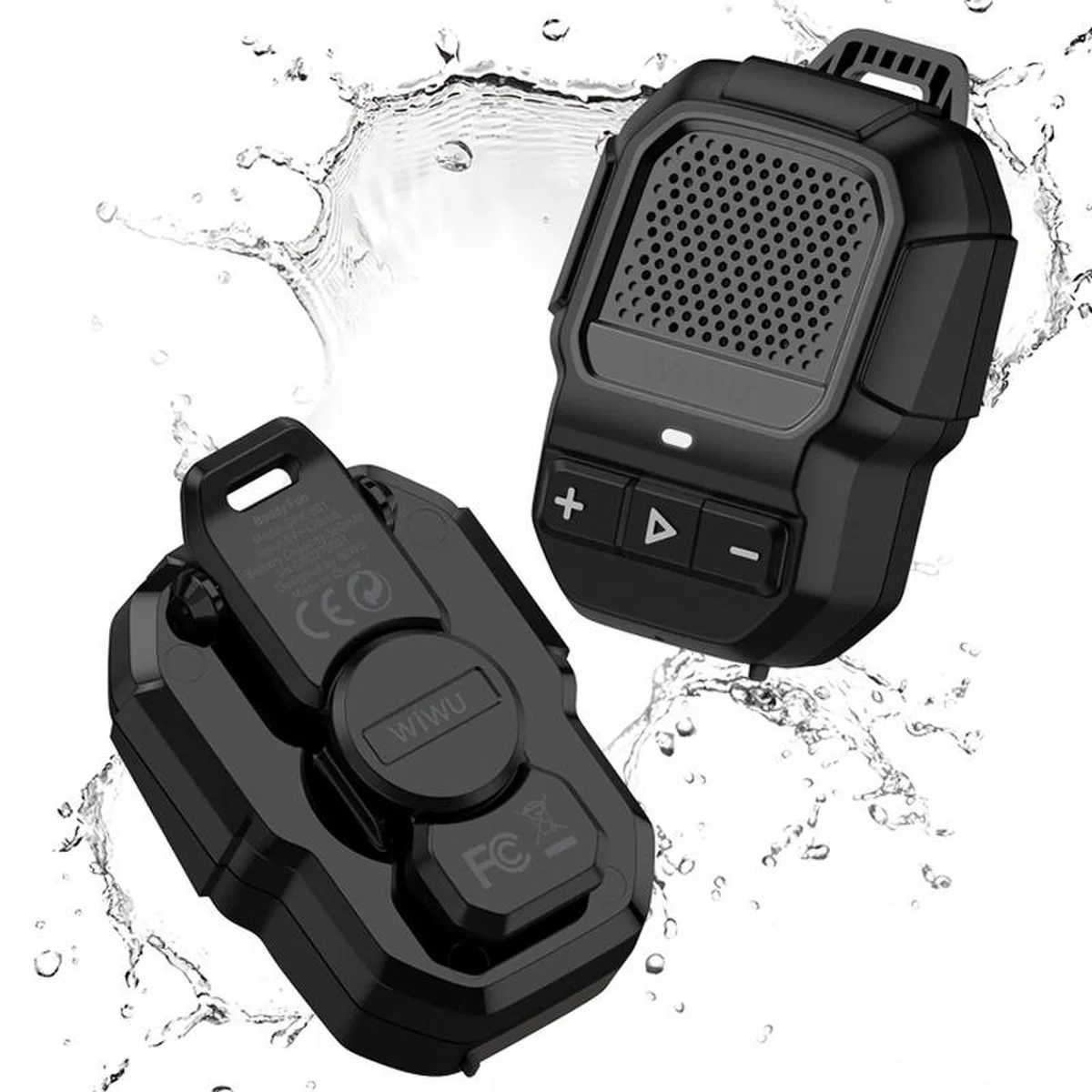 Bluetooth Колонка WiWU SPK-001 Buddy Fun with Magnetic Clip Black