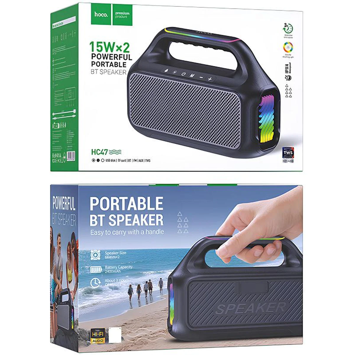 Bluetooth Колонка Hoco HC47 Delight Black