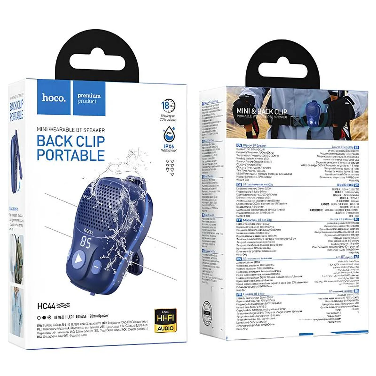 Bluetooth Колонка Hoco HC44 Star wearable Blue