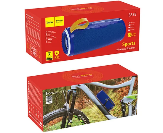 Bluetooth Колонка Hoco BS38 Cool freedom sports Синій