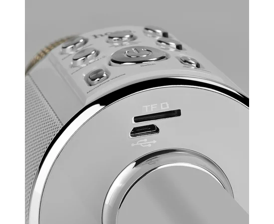 Караоке Микрофон-колонка Hoco BK3 Cool silver