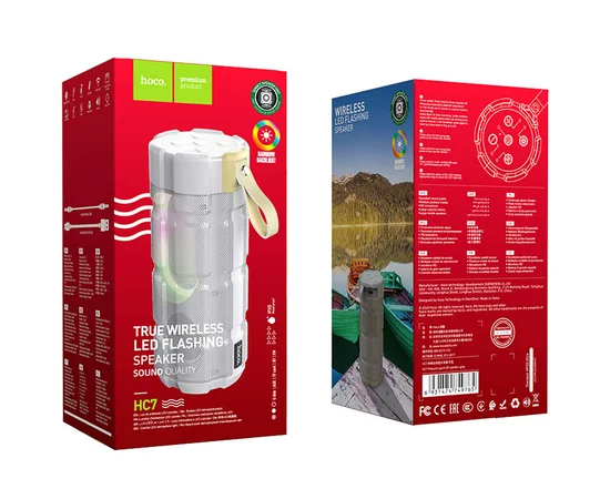 Bluetooth Колонка Hoco HC7 Pleasant sports Серый