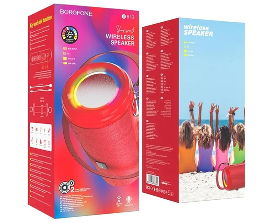 Bluetooth Колонка Borofone BR13 Young sports Red