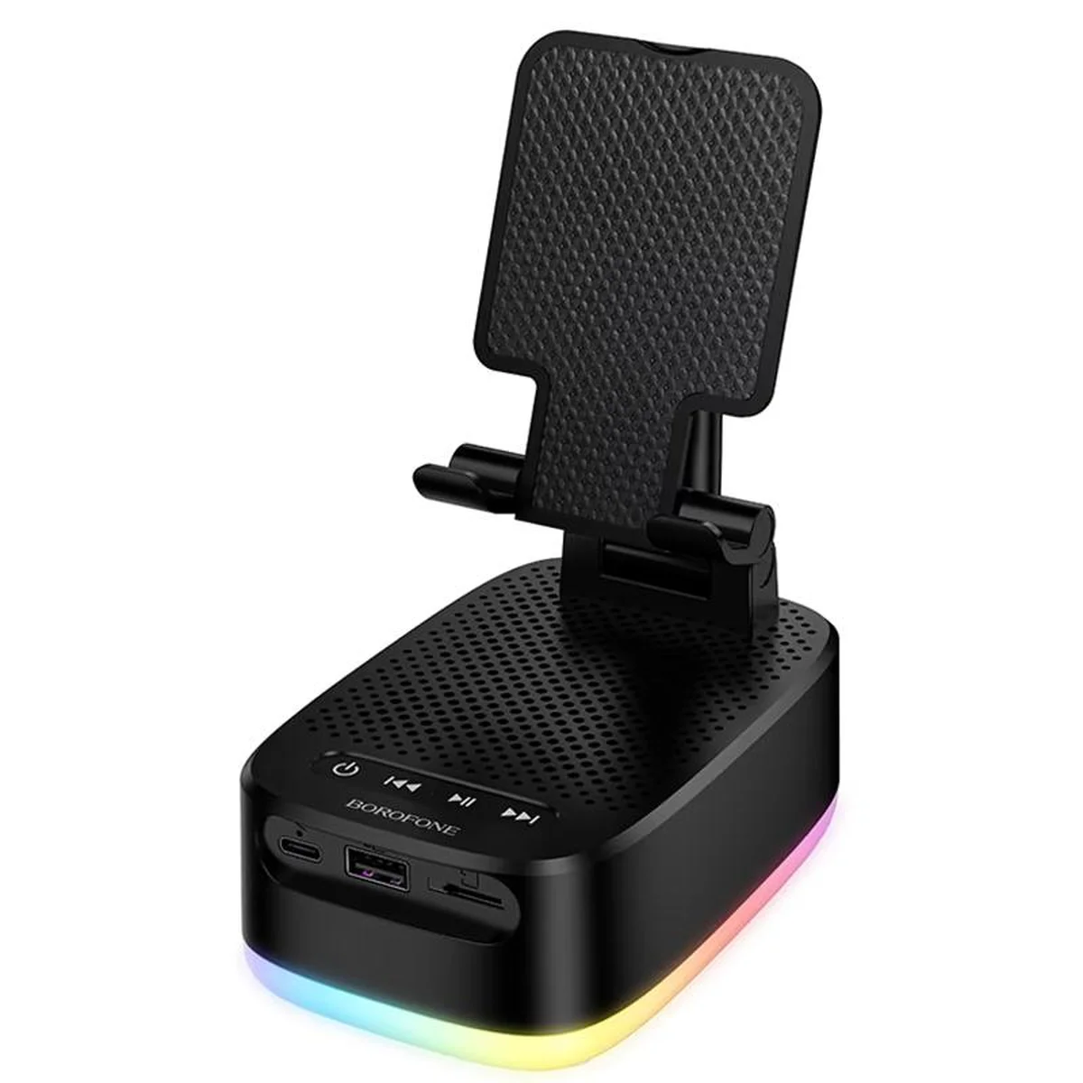 Bluetooth Колонка Borofone BR200 Marea + Power Bank 1500mAh + тримач Black