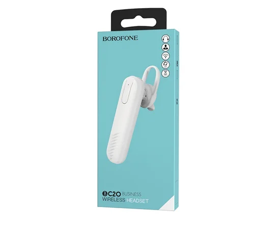 Bluetooth гарнитура Borofone BC20 Smart White