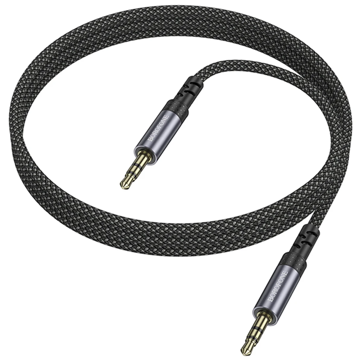 Аудио кабель Aux Borofone BL24 Graceful (1m) Metal grey