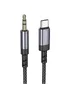 Аудио кабель Aux Borofone BL24 Graceful Type-C to AUX 3.5mm) (1m) Metal grey