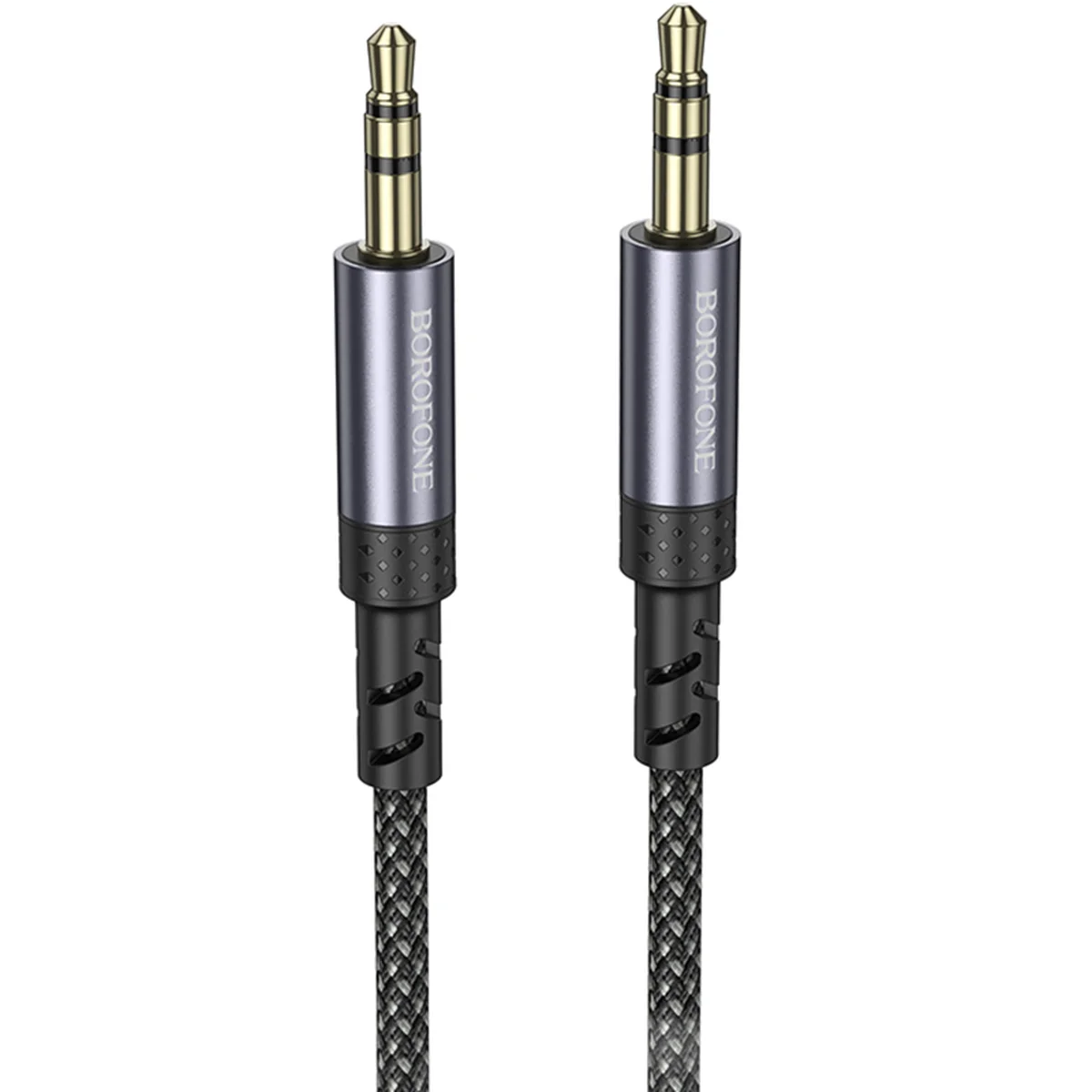 Аудио кабель Aux Borofone BL24 Graceful (1m) Metal grey