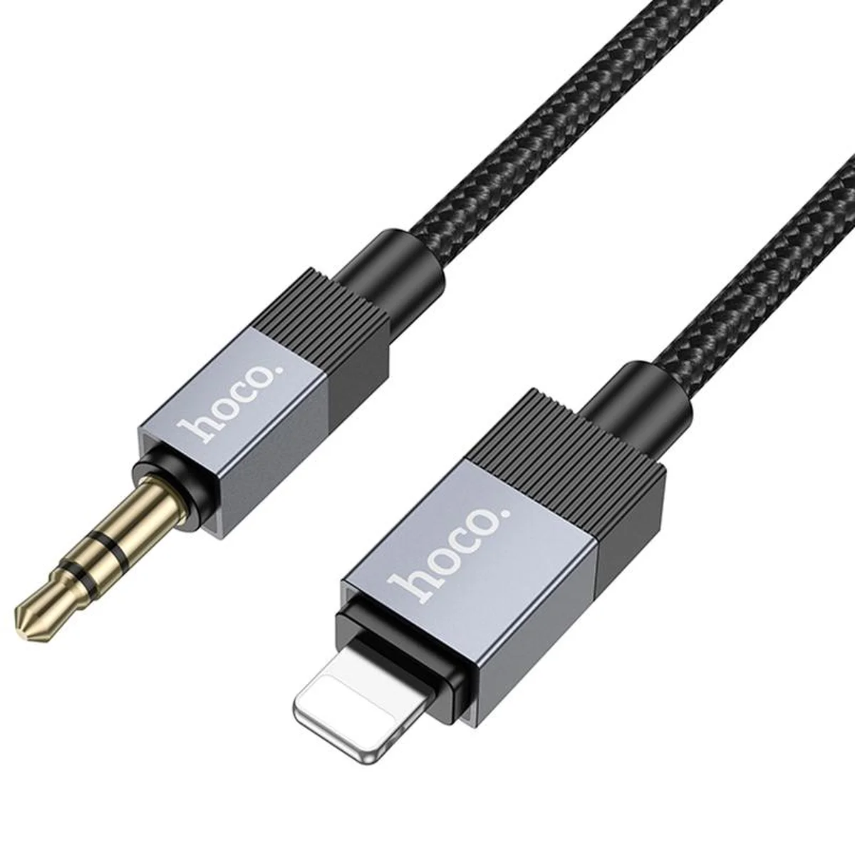 Аудио кабель Aux Hoco UPA32A Clever digital (Lightning to AUX 3.5mm) (1m) Black