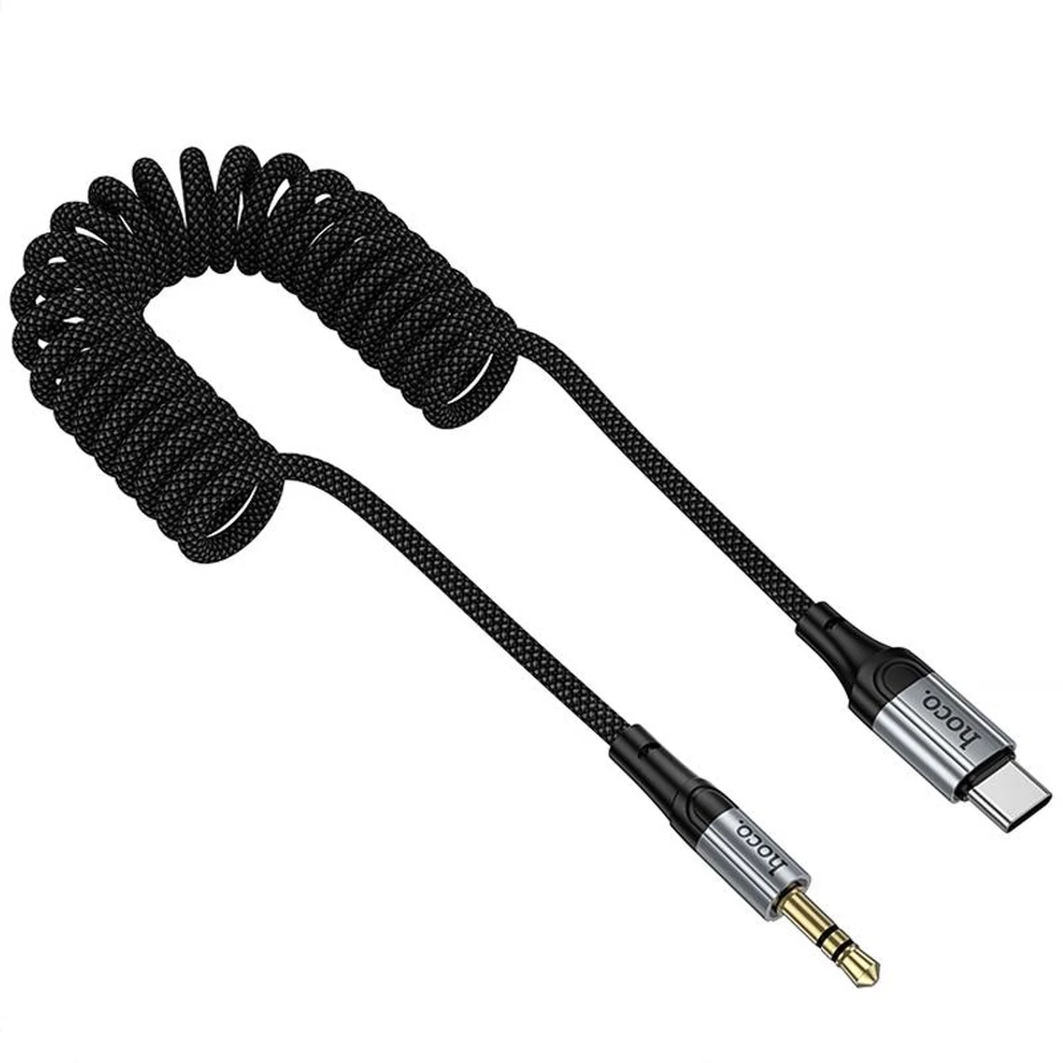 Аудио кабель Aux Hoco UPA33B Nuevo (Type-C to AUX 3.5mm) (1.5m) Black