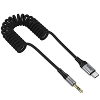 Аудио кабель Aux Hoco UPA33B Nuevo (Type-C to AUX 3.5mm) (1.5m) Black