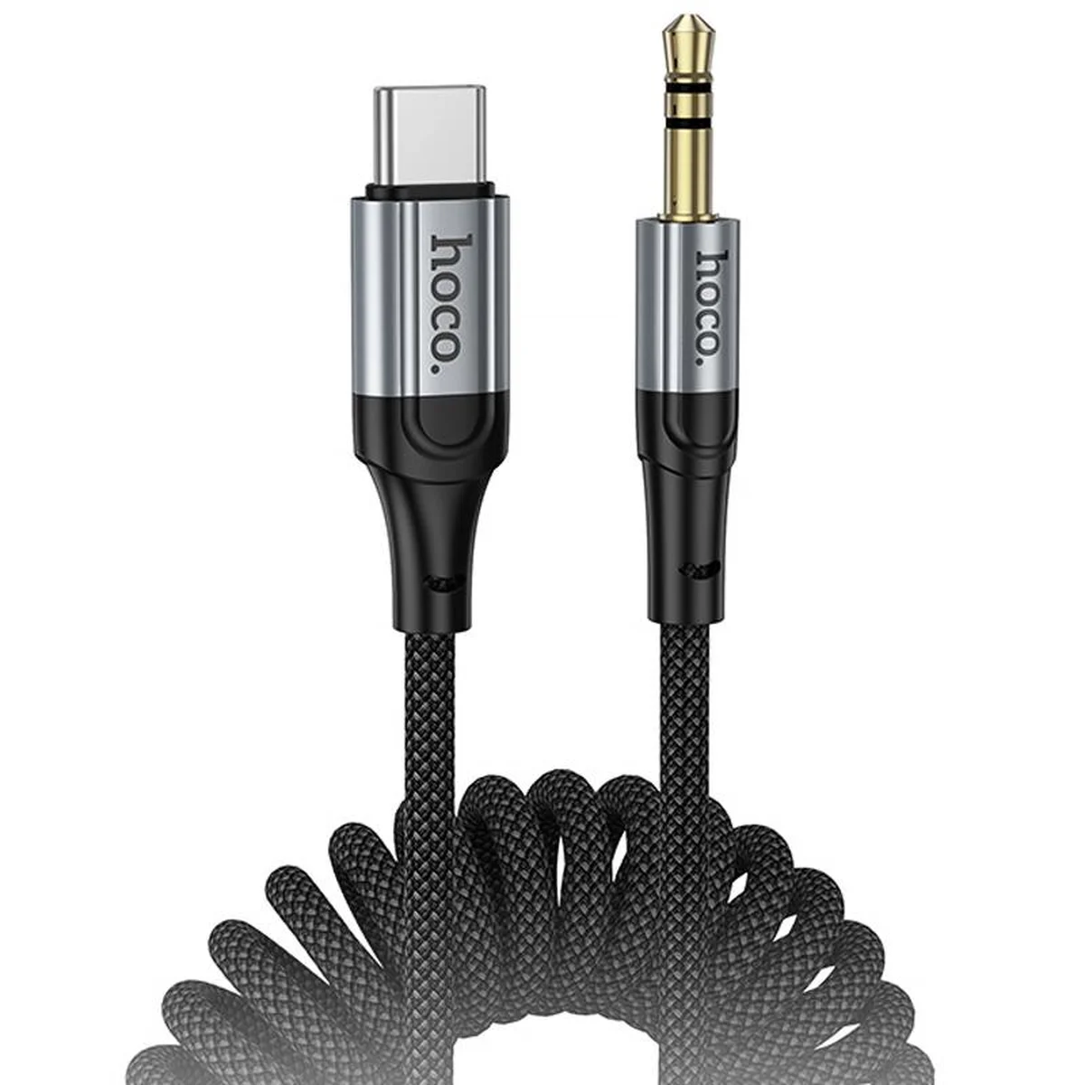 Аудио кабель Aux Hoco UPA33B Nuevo (Type-C to AUX 3.5mm) (1.5m) Black