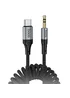 Аудіо кабель Aux Hoco UPA33B Nuevo (Type-C to AUX 3.5mm) (1.5m) Black