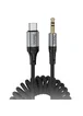Аудио кабель Aux Hoco UPA33B Nuevo (Type-C to AUX 3.5mm) (1.5m) Black
