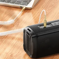 Аудіо кабель Aux Hoco UPA31 Cindy spring (3m) White