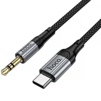 Аудио кабель Aux Hoco UPA33B Nuevo (Type-C to AUX 3.5mm) (1.5m) Black