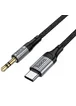 Аудио кабель Aux Hoco UPA33B Nuevo (Type-C to AUX 3.5mm) (1.5m) Black