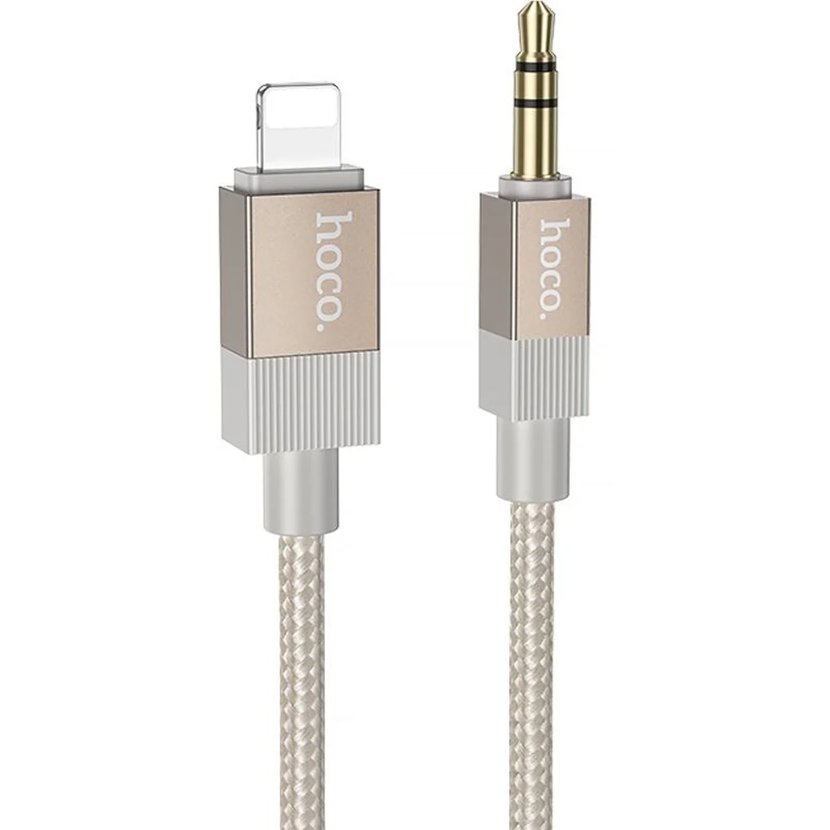 Аудио кабель Aux Hoco UPA32A Clever digital (Lightning to AUX 3.5mm) (1m) Gold