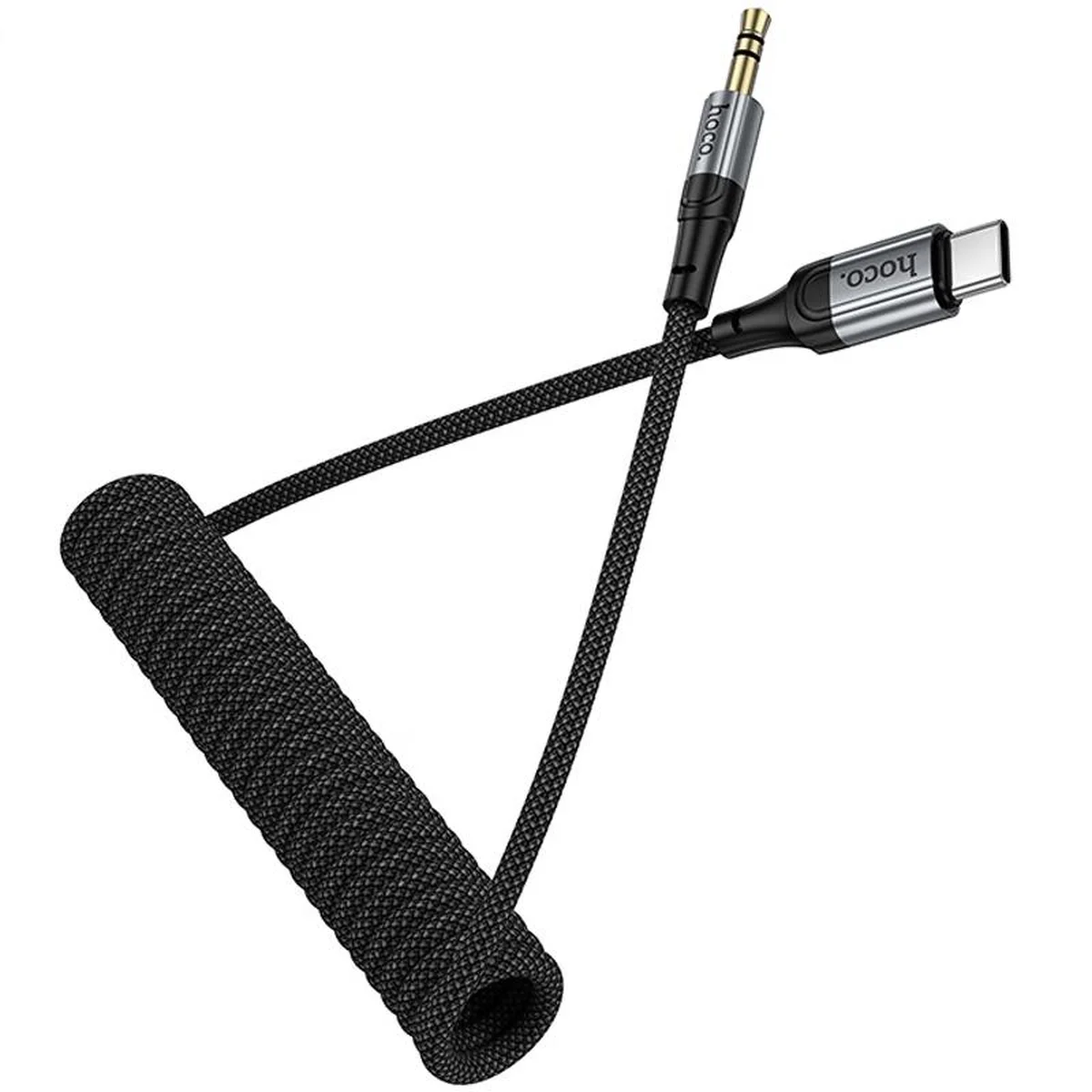 Аудио кабель Aux Hoco UPA33B Nuevo (Type-C to AUX 3.5mm) (1.5m) Black