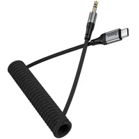 Аудио кабель Aux Hoco UPA33B Nuevo (Type-C to AUX 3.5mm) (1.5m) Black