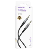 Аудио кабель Aux Borofone BL24 Graceful (1m) Metal grey