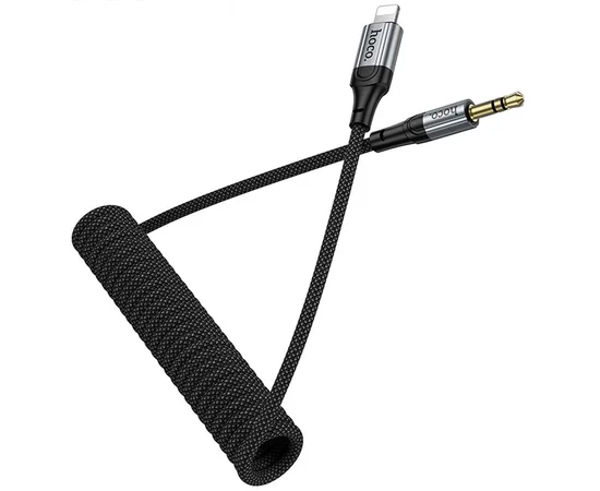 Аудио кабель Aux Hoco UPA33A Nuevo (Lightning to AUX 3.5mm) (1.5m) Black