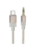 Аудио кабель Aux Hoco UPA32B Clever digital (Type-C to AUX 3.5mm) (1m) Gold