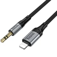 Аудио кабель Aux Hoco UPA33A Nuevo (Lightning to AUX 3.5mm) (1.5m) Black