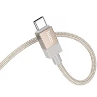 Аудио кабель Aux Hoco UPA32B Clever digital (Type-C to AUX 3.5mm) (1m) Gold