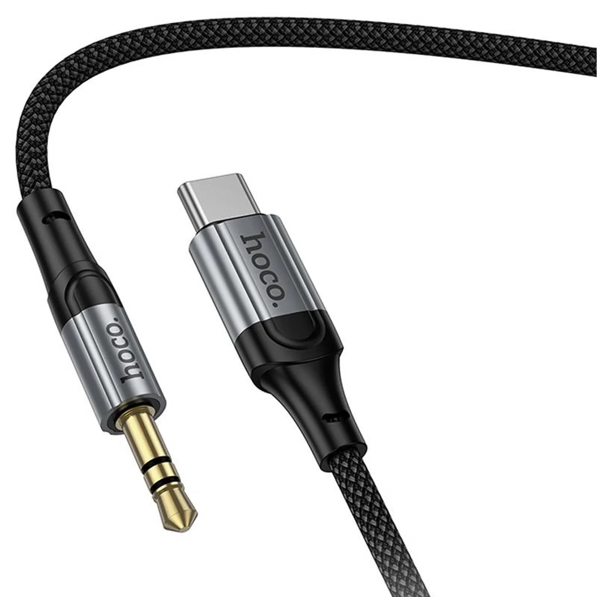 Аудио кабель Aux Hoco UPA33B Nuevo (Type-C to AUX 3.5mm) (1.5m) Black