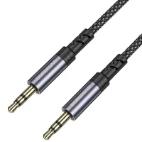Аудио кабель Aux Borofone BL24 Graceful (1m) Metal grey