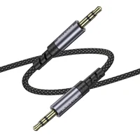 Аудио кабель Aux Borofone BL24 Graceful (1m) Metal grey