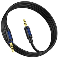 Аудио кабель Aux Borofone BL20 True sound silicone (1m) Black