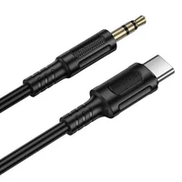 Аудио кабель Aux Borofone BL25B Nice (Type-C to AUX 3.5mm) (1m) Black