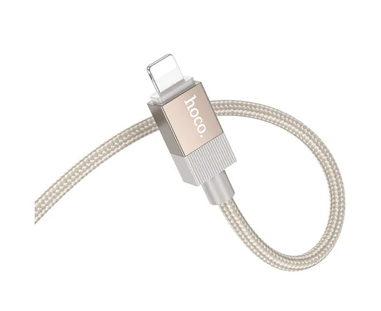 Аудио кабель Aux Hoco UPA32A Clever digital (Lightning to AUX 3.5mm) (1m) Gold